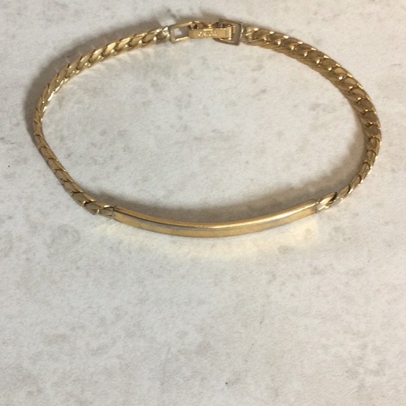 Avon Gold chain bar link bracelet - Picture 2 of 10